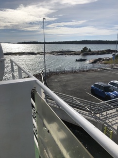 Lähtö Torsholman satamasta Ålandstrafikenin lautalla Ahvenanmaalle