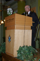 Juhlapuheen piti Heikki Koski
